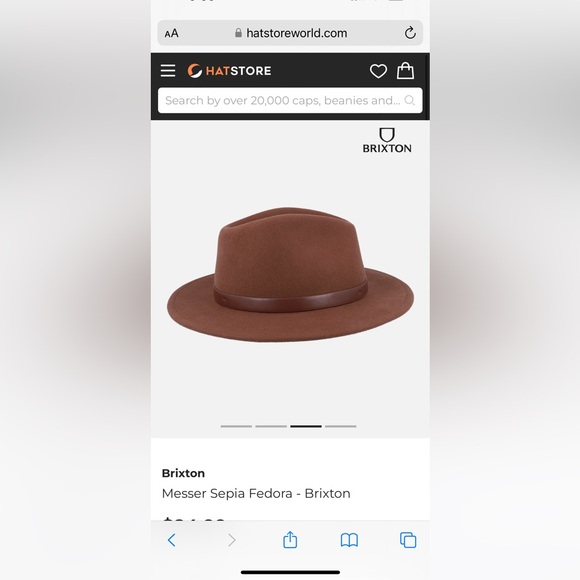 NWT Brixton Messer fedora - Picture 15 of 16